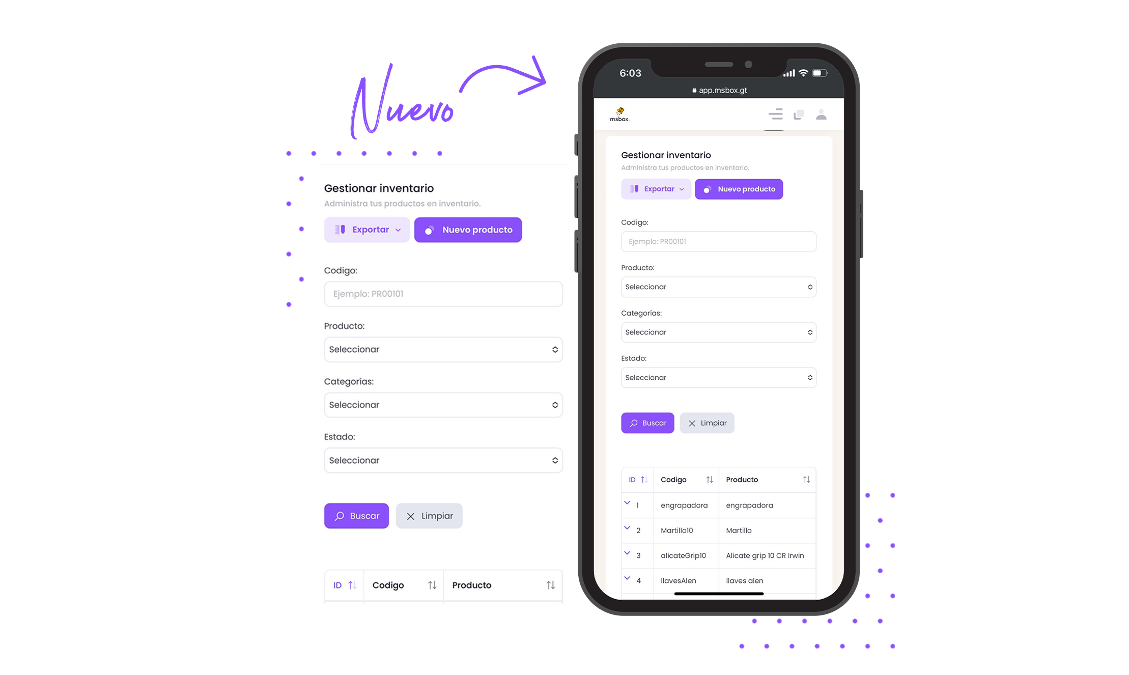 Gestiona desde tu móvil